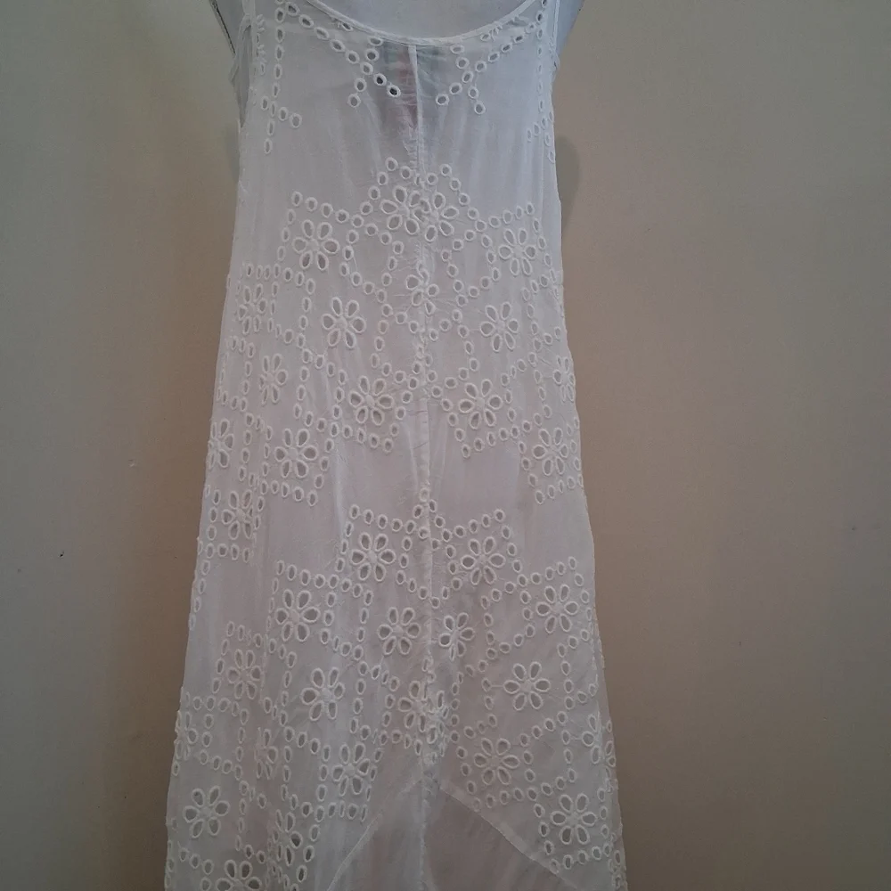 Johnny Was Eyelit White Dress Size XS - Picture 8 of 12